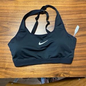 Large black Nike sports bra.